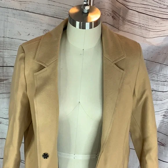 MSGM wool blend camel coat made in Italy